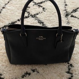 Authentic, navy blue,medium size coach bag